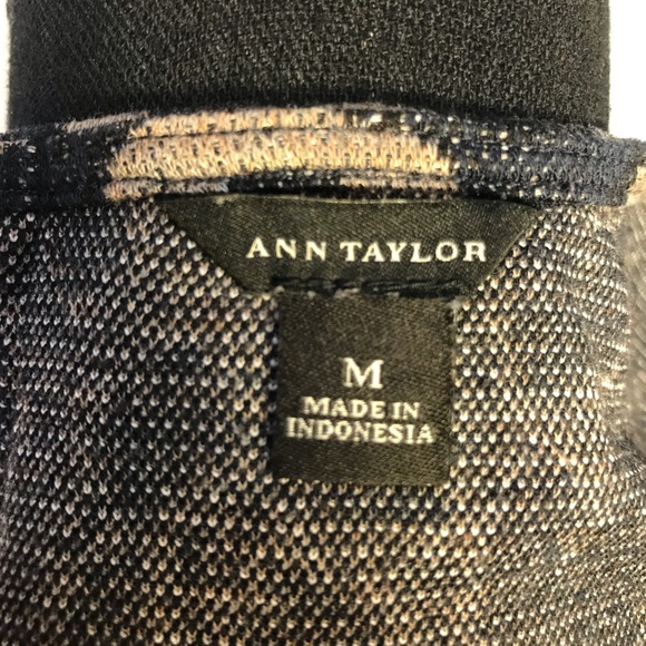 Animal Print Ann Taylor Peplum Top Size Medium - Picture 5 of 5